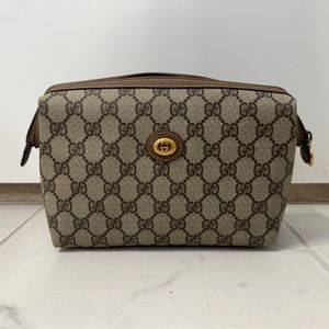 Vintage Gucci Clutch / Cosmetic Bag